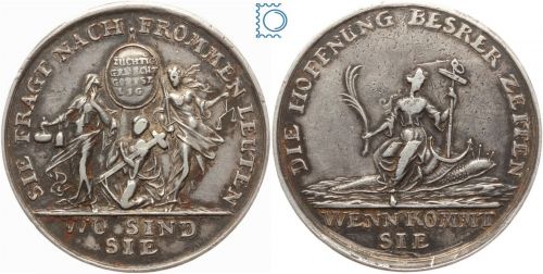 Schlesien Silbermedaille ca. 1707 | Auf den Altranstädter Vertrag