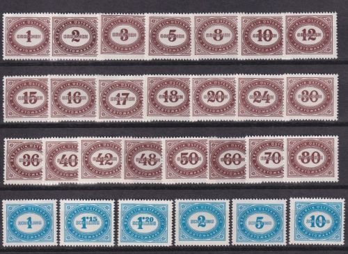 Österreich Portomarken Nr. P 204-231 postfrisch