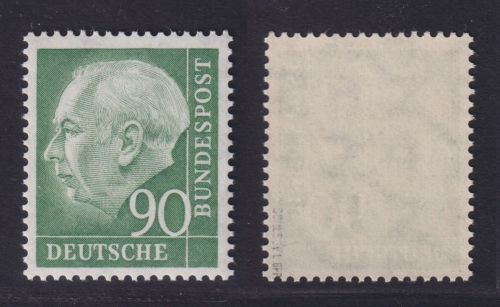 Bund, Michel Nr. 193 postfrisch - 90 Pf. Heuss geprüft Schlegel BPP
