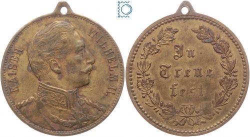 Preussen Medaille für Untertanentreue Wilhelm II. | In Treue fest