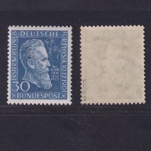 Bund, Michel Nr. 147 postfrisch geprüft Schlegel BPP - W. C. Röntgen Nobelpreis