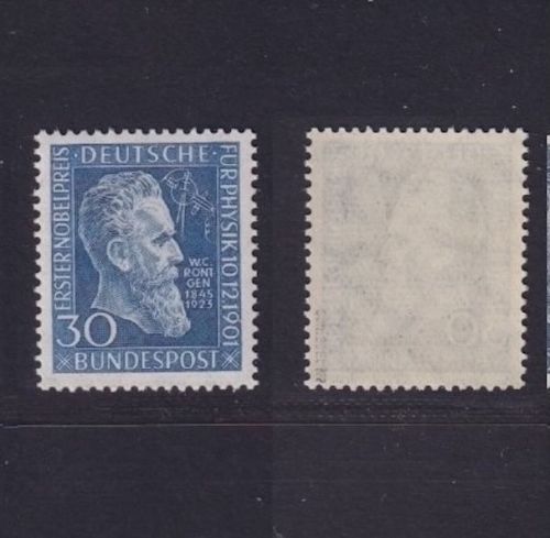 Bund, Michel Nr. 147 postfrisch geprüft Schlegel BPP - W. C. Röntgen Nobelpreis