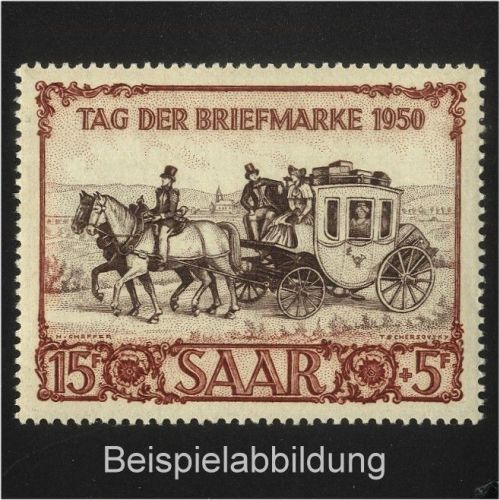 Saarland, Michel Nr. 291 postfrisch - Tag der Briefmarke 1950 IBASA Saarbrücken