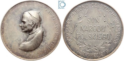 Polen Medaille 1979 Johannes Paul II. - Sohn der polnischen Nation