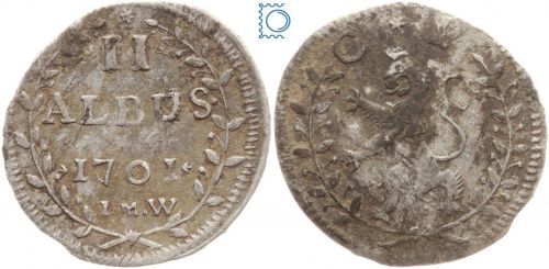 Pfalz, Kurlinie 2 Albus 1701 IMW Heidelberg, Johann Wilhelm 1690-1716