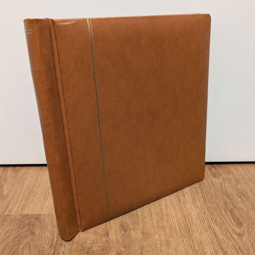 SCHAUBEK Klemmbinder Leder braun - hochwertig und exklusiv! - gebraucht