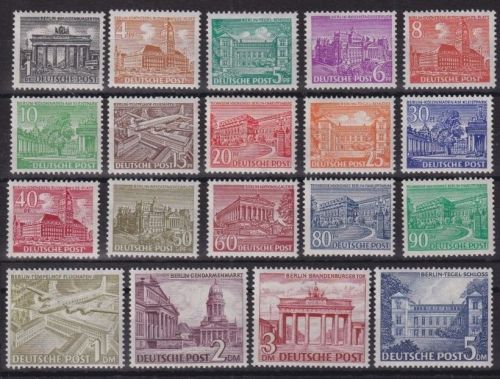 Berlin, Michel Nr. 42-60 postfrisch - Freimarken Berliner Bauten (I)