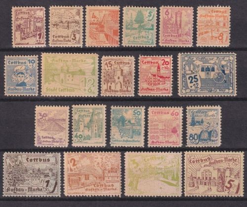 Lokalausgaben Cottbus 1946 - Michel Nr. 1-20 postfrisch