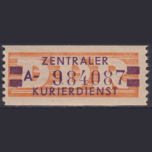 DDR Dienstmarken ZKD-B Wertstreifen Billet 23 A (Magdeburg) postfrisch (Nachdruck)
