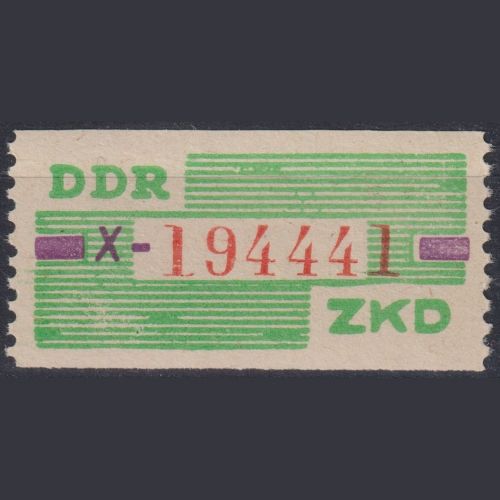 DDR Dienstmarken ZKD-B Wertstreifen Billet 24 X (Leipzig) postfrisch