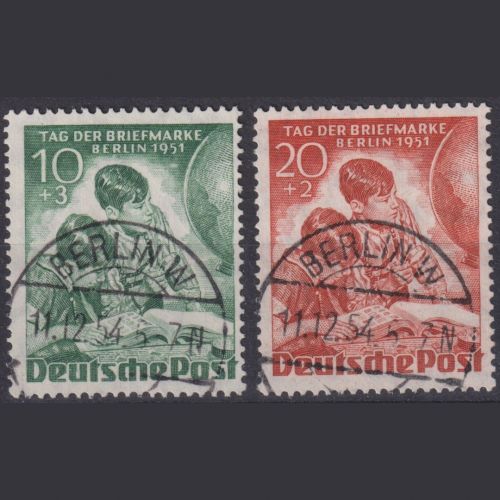 Berlin, Michel Nr. 80-81 gestempelt - Vollstempel - Tag der Briefmarke