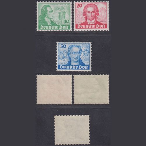 Berlin, Michel Nr. 61-63 postfrisch - Goethe