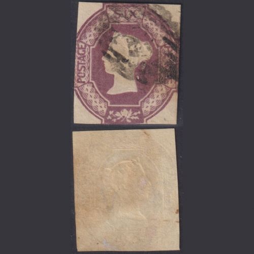 Großbritannien MiNr. 5 Pl. 1 WW Xsp gestempelt – Königin Viktoria Imperf.