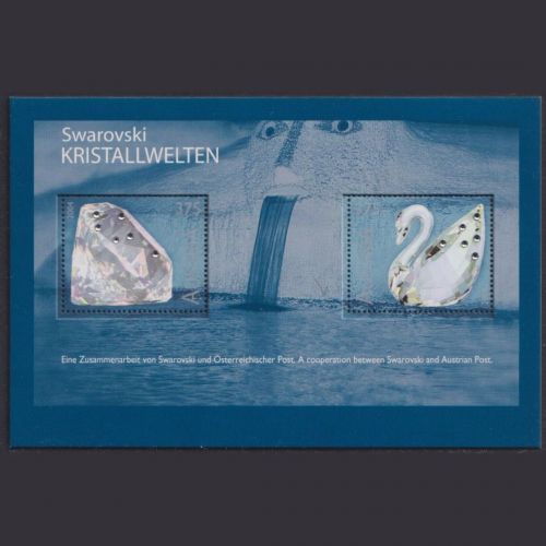 ÖSTERREICH MiNr. 2495-96 Block postfrisch - Swarovski Kirstallwelten