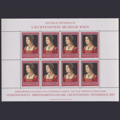 ÖSTERREICH MiNr. 2641 Kleinbogen postfrisch - Lichtenstein Museum Wien