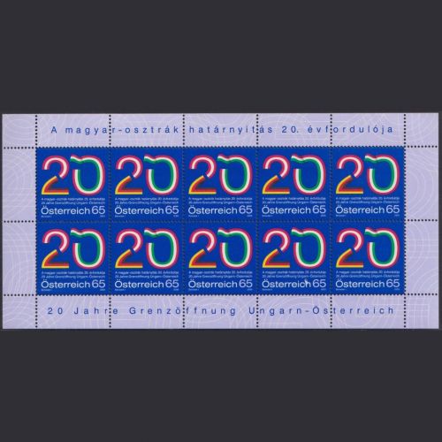 ÖSTERREICH MiNr. 2823 Kleinbogen postfrisch - 20. Jahrestag Grenzöffnung