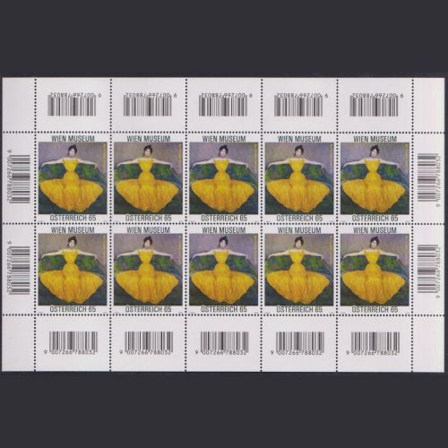 ÖSTERREICH MiNr. 2859 Kleinbogen postfrisch - Kunstwerke aus dem Wien-Museum