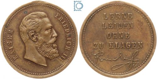 Preussen Jeton Friedrich III. - LERNE LEIDEN OHNE ZU KLAGEN