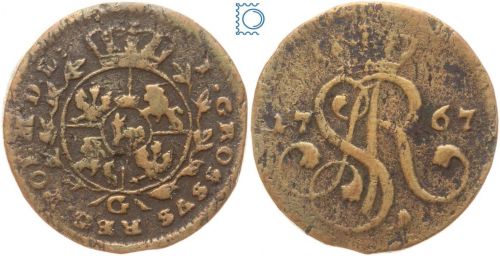 Polen 1 Groschen 1767 G, Stanislaus August 1764-1795