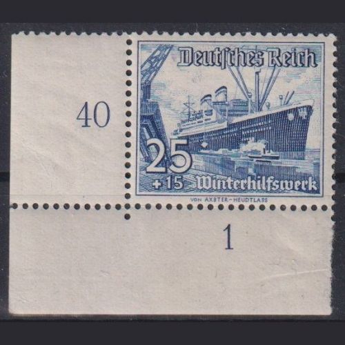 Deutsches Reich MiNr. 658 BE ul FN 1 Ecke Eckrand Formnummer postfrisch