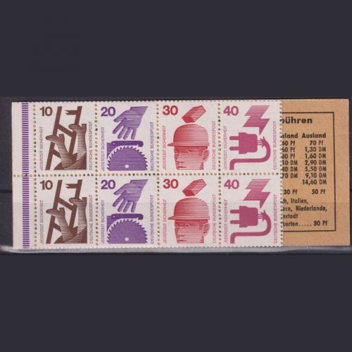 Bund, Markenheftchen MH 18 b RLV II postfrisch - Unfallverhütung 1972