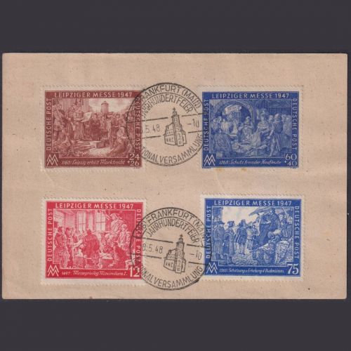Gemeinschaftsausgaben MiNr. 941-942 + 965-966 gestempelt - Leipziger Messe 1947