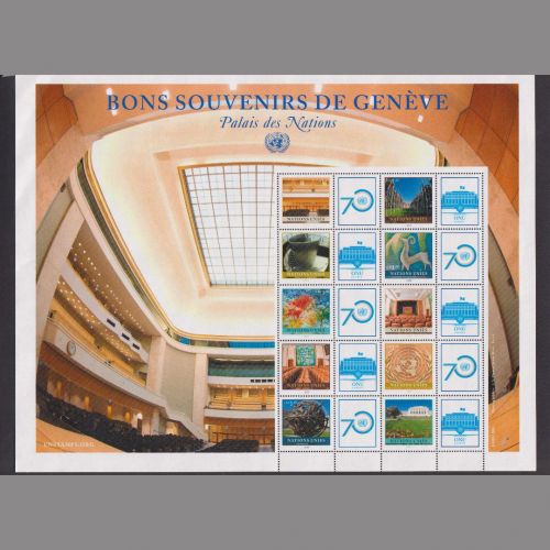 Uno Genf MiNr. 922-931 Kleinbogen postfrisch - Grußmarken