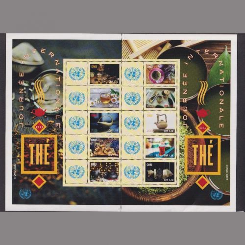 Uno Genf MiNr. 1202-1211 Kleinbogen postfrisch - Internationaler Tag des Tees