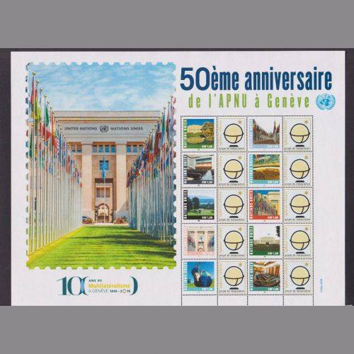 Uno Genf MiNr. 1088-1097 Kleinbogen postfrisch - Postverwaltung der UN in Genf