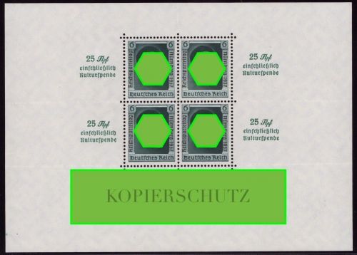 Deutsches Reich, Block 11 ungebraucht mit Falz - Reichsparteitag Nürnberg 1937