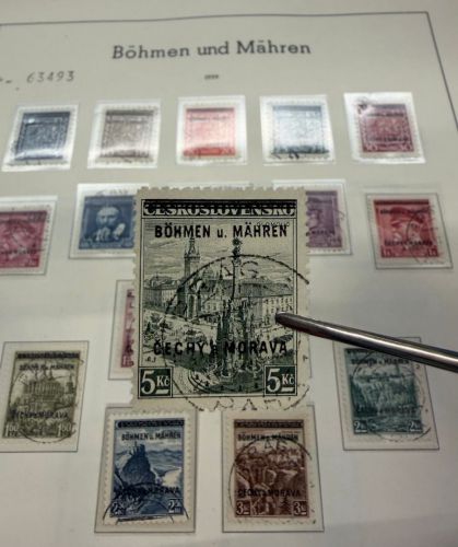 Böhmen & Mähren 1939-1945 komplette gestempelte Sammlung mit 1-19 geprüft Gilbert