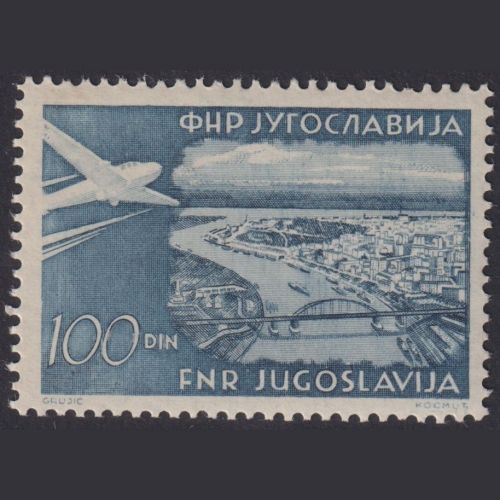 Jugoslawien MiNr. 652 D a postfrisch Flugpostmarken Flugzeuge über Landschaften