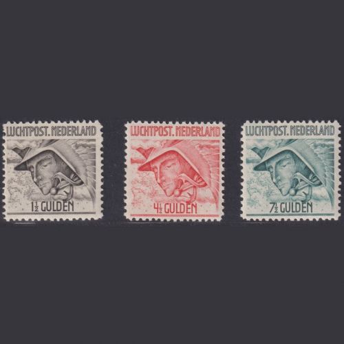 Niederlande MiNr 225-27 postfrisch - Flugpostmarken Flüge Niederländisch-Indien