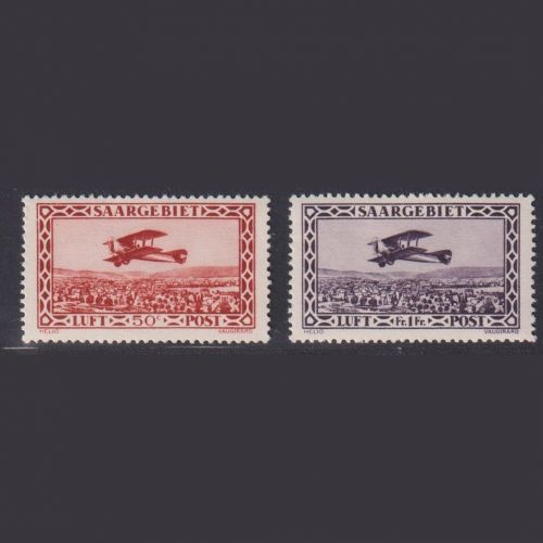 Saargebiet MiNr 126-27 postfrisch - Flugpostmarken RaTdr. Vaugirard