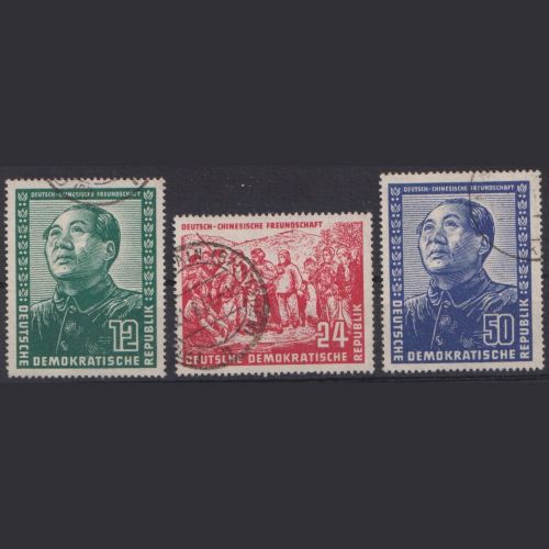 DDR 1951, MiNr. 286-288 gestempelt - Deutsch-Chinesische Freundschaft
