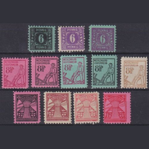 SBZ, Mecklenburg-Vorpommern Michel Nr. 8-19 postfrisch