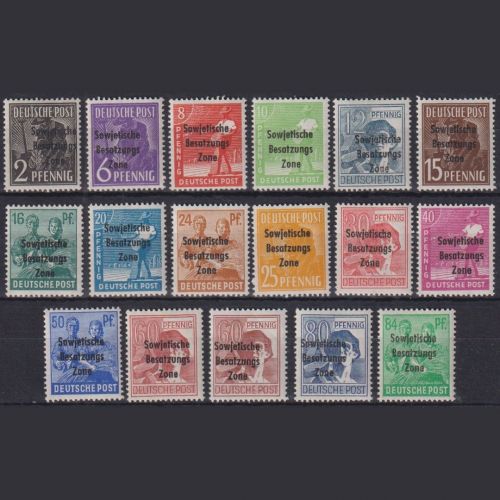 SBZ Michel Nr. 182-197 mit 195a! postfrisch - Freimarken