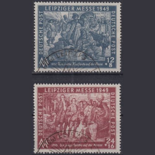 SBZ, Michel Nr. 240-241 gestempelt - SST - Leipziger Messe 1949