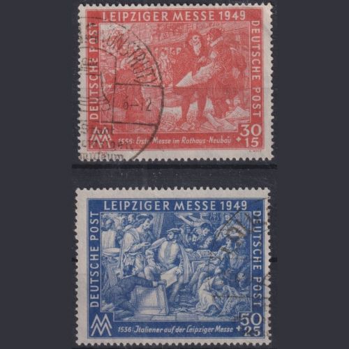 SBZ, Michel Nr. 230-231 gestempelt - Leipziger Messe 1949