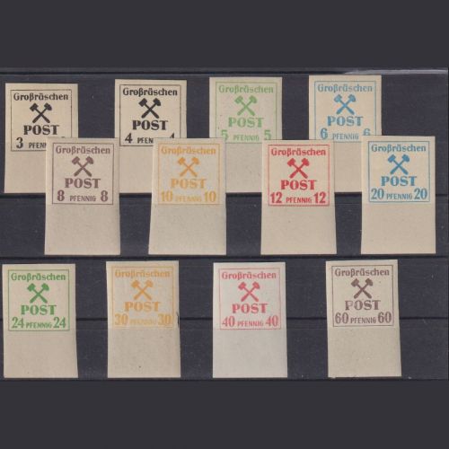 Lokalausgaben Grossräschen 1946, MiNr. 31-42 postfrisch
