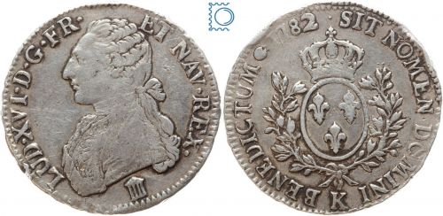 Frankreich, 1782 K Ludwig XVI., KM#564.8: Bordeaux - SELTEN!