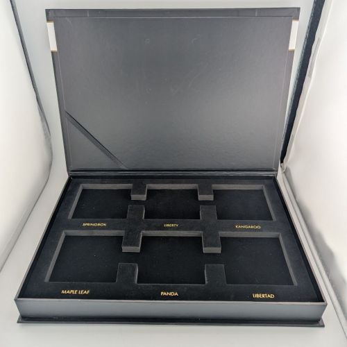 Münzbox Bullion Coins of the World 999 Fine Gold 1/200 Oz Münzbox LEER