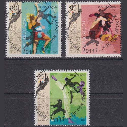 Bund, Michel Nr. 3542-3544 gestempelt ESST BERLIN - Sporthilfe 2020