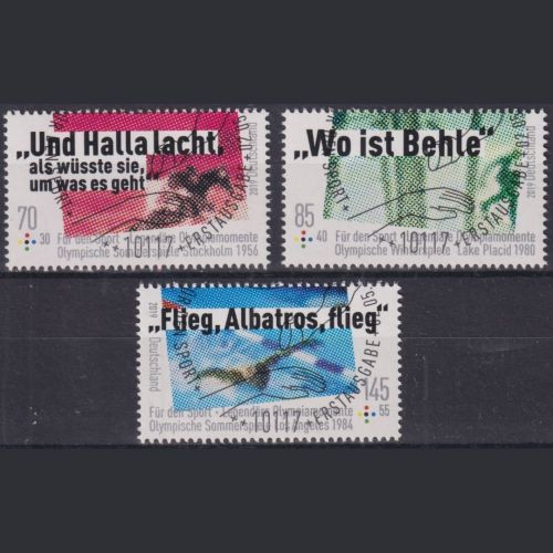 Bund, MiNr. 3460-3462 gestempelt ESST BERLIN - Sporthilfe 2019