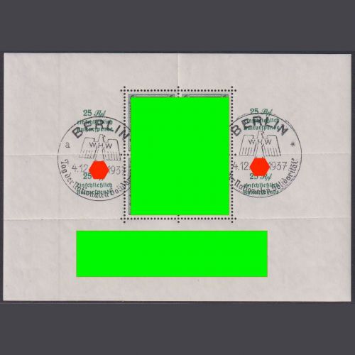 Deutsches Reich, Block 11 gestempelt BERLIN Tag der Nationalen Solidarität 1937