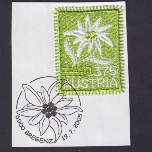 ÖSTERREICH MiNr. 2538 gestempelt EVST - Vorarlberger Stickerei Edelweiß