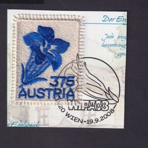 ÖSTERREICH MiNr. 2538 gestempelt WIPA 08 - Vorarlberger Stickerei Enzian