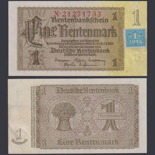 SBZ 1 Mark 1948 SBZ-1b Ro.330b P#1- Kuponausgaben zur Währungsreform