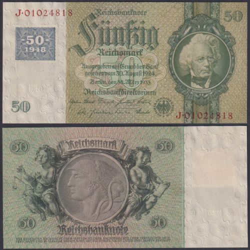 SBZ 50 Mark 1948 SBZ-8d Ro.337d P#6 - Kuponausgaben zur Währungsreform