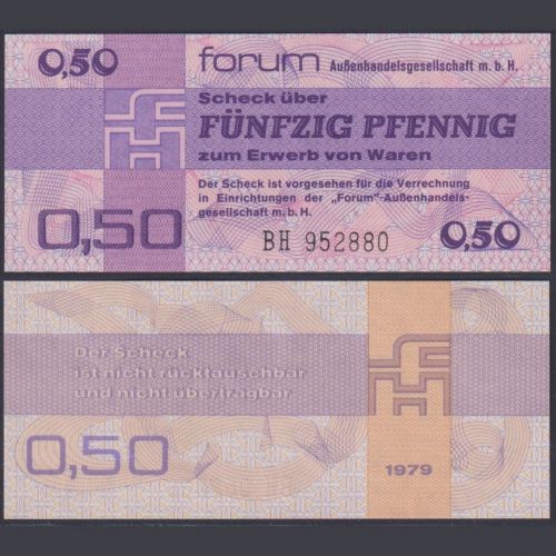 DDR 50 Pfennig 1979 DDR-29a Ro.367a P#FX1 - Forum Außenhandelsgesellschaft